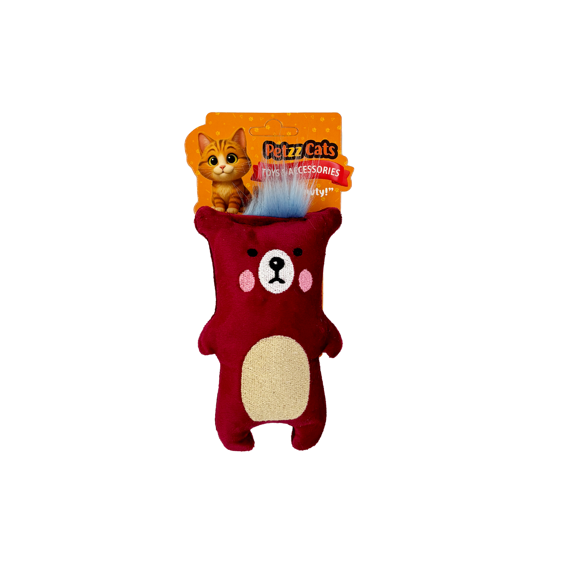 PetzzCats Bear Matatabi ve Çıngırak Sesli Peluş Kedi Oyuncağı