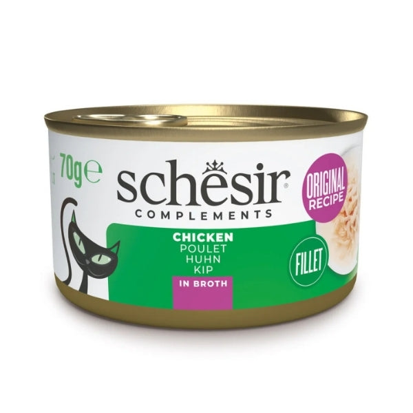 Schesir Tavuk Filetolu Pişirme Suyunda Yetişkin Konserve Kedi Maması