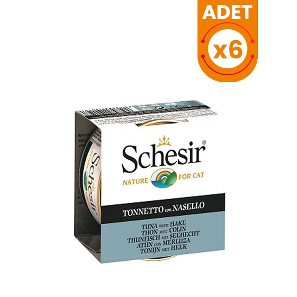 Schesir Tuna Balıklı ve Barlam Balığı Jöleli Konserve Kedi Maması