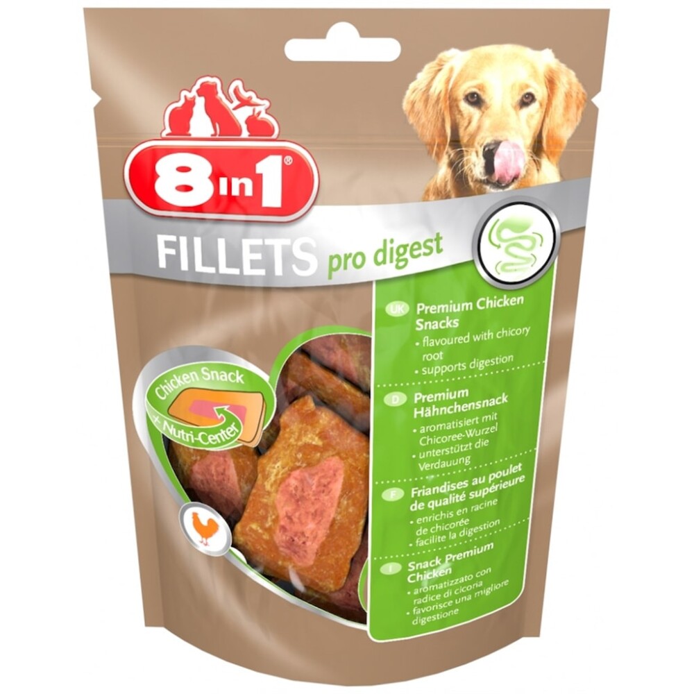8in1 Pro Digest Sindirim Sistemi Destekleyici Tavuk Filetolu Köpek Ödülü 80 GR  | SRC: Barcode: 4048422112440