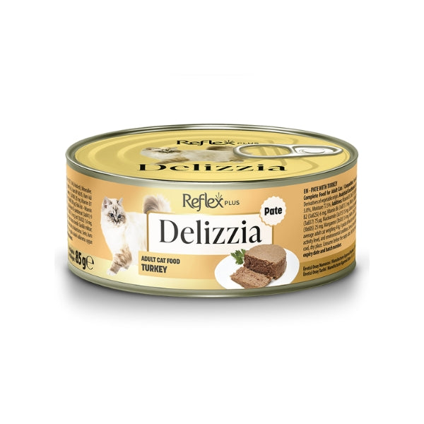 Reflex Plus Delizzia Kıyılmış Hindi Etli Yetişkin Konserve Kedi Maması