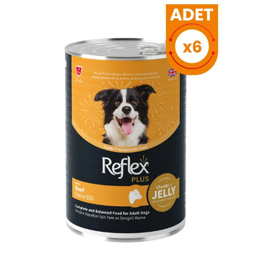 Reflex Plus Jöle İçinde Dana Etli Yetişkin Konserve Köpek Maması