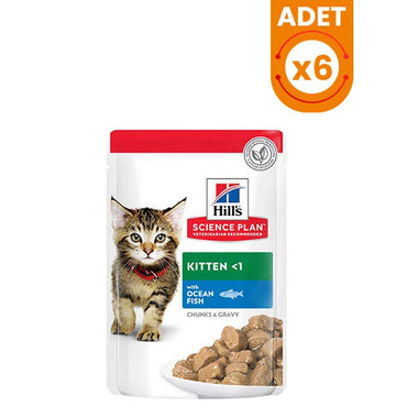 Hills Kitten Okyanus Balıklı Pouch Yavru Konserve Kedi Maması