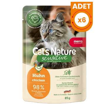 Mera Cats Nature Tavuklu Pouch Yetişkin Konserve Kedi Maması
