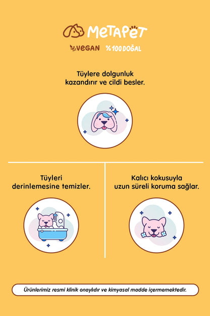 Organik Köpek Banyo Şampuanı Cookie, Yavru ve Hassas Ciltli Köpeklere Uygun, Tüy Bakımı  | SRC: Barcode: 8683941900053