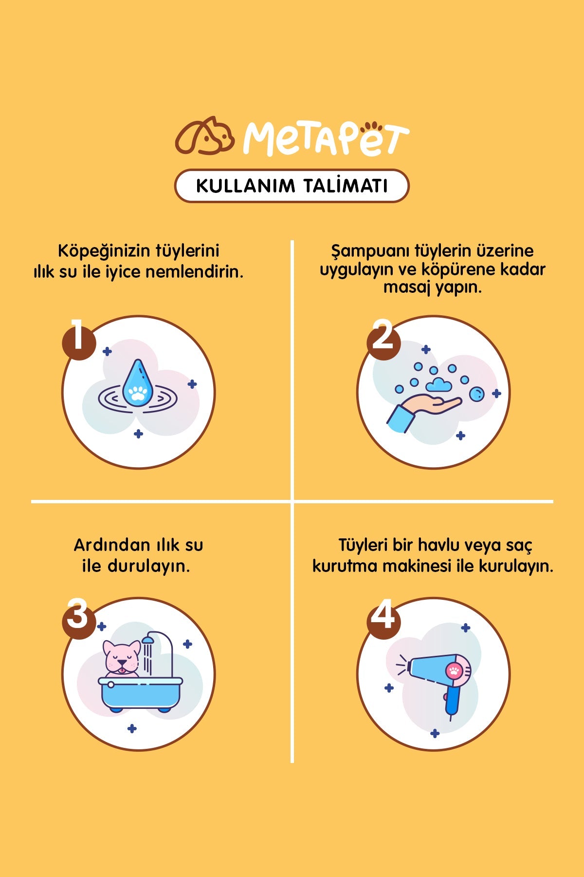 Organik Köpek Banyo Şampuanı Cookie, Yavru ve Hassas Ciltli Köpeklere Uygun, Tüy Bakımı  | SRC: Barcode: 8683941900053