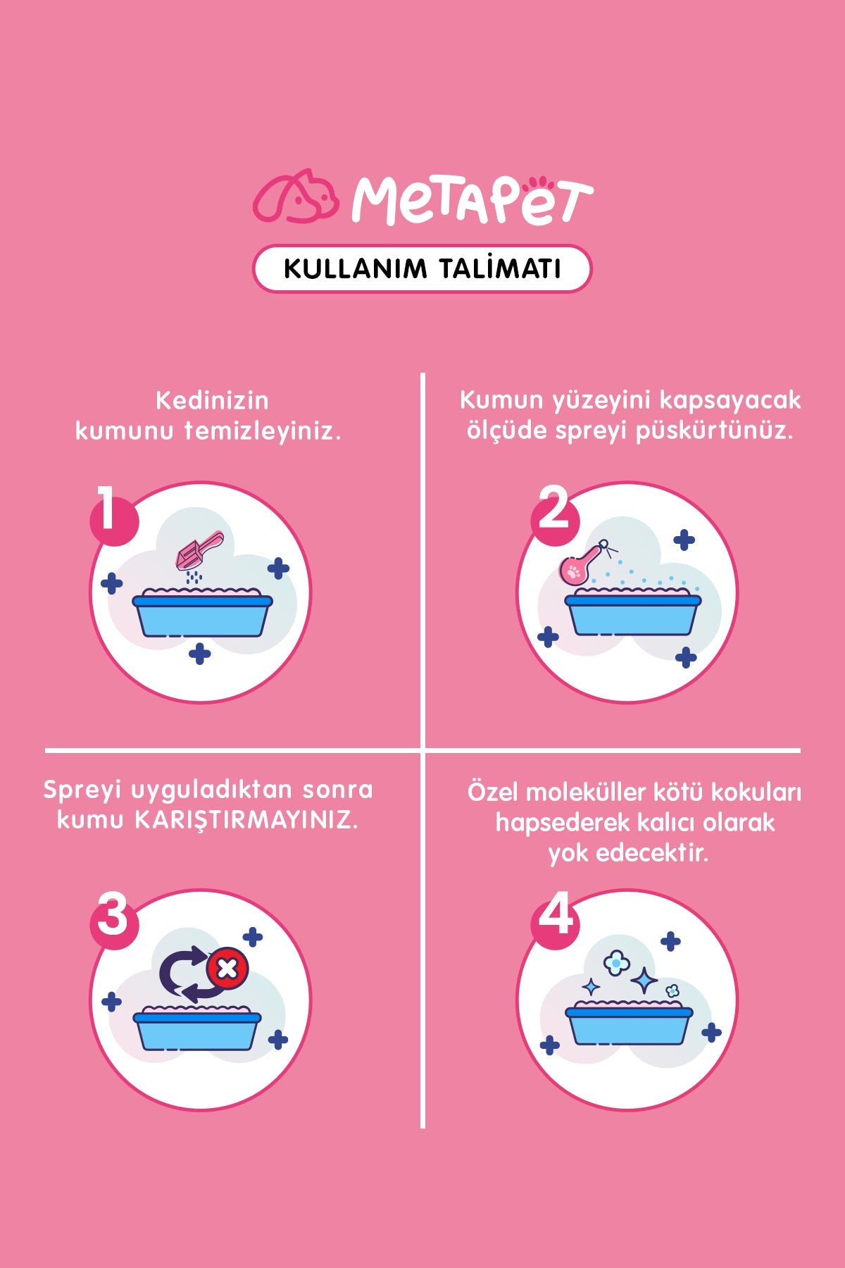 Kedi Kumu Ve Tuvaleti Koku Giderici, Doğal Bahar Idrar Ve Çişi Spreyi, Kokusuz Tuvalet Için, 400ml  | SRC: Barcode: 8683941900398