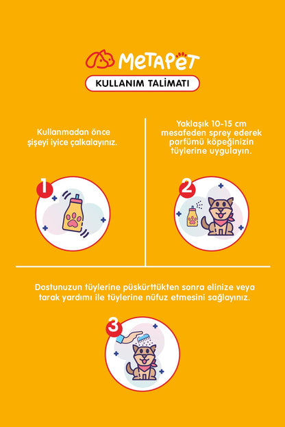 Doğal Köpek Parfümü Mango Ferahlığı, Organik Koku Giderici Sprey, Evcil Hayvan Kokusu için, 150 ml  | SRC: Barcode: 8683941900534