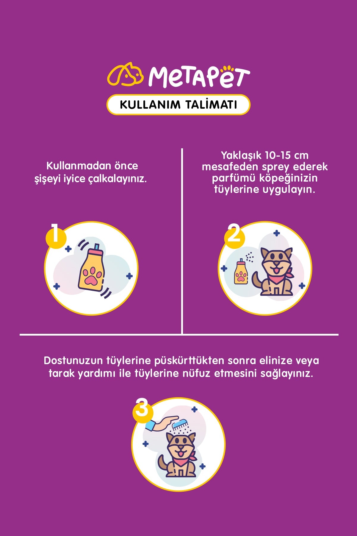 Evcil Hayvanlar için Organik Koku Giderici Sprey, Doğal Köpek Parfümü, Köpek Kokusu Giderici, 150 ml  | SRC: Barcode: 8683941900541