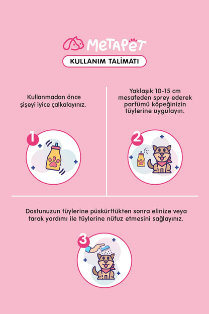 Doğal Japon Kiraz Çiçeği Evcil Hayvan Parfümü, Koku Giderici Sprey, Yavru Köpeklere Uygun, 150 ml  | SRC: Barcode: 8683941900558