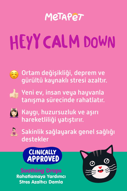 Kediler için Sakinleştirici ve Rahatlatıcı Damla, Doğal Kedi Vitaminleri, Anti-Stres ve Relax  | SRC: Barcode: 8683941900961
