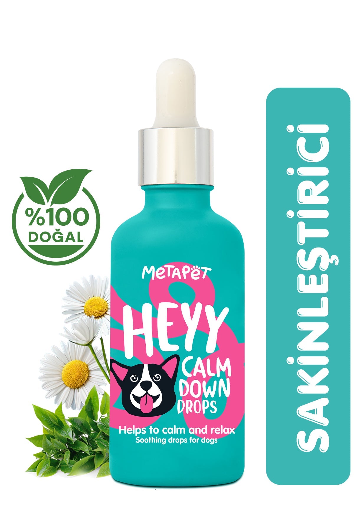 Köpekler için Sakinleştirici ve Rahatlatıcı Damla, Doğal Havlama Önleyici, Anti-Stres Vitaminleri  | SRC: Barcode: 8683941901050