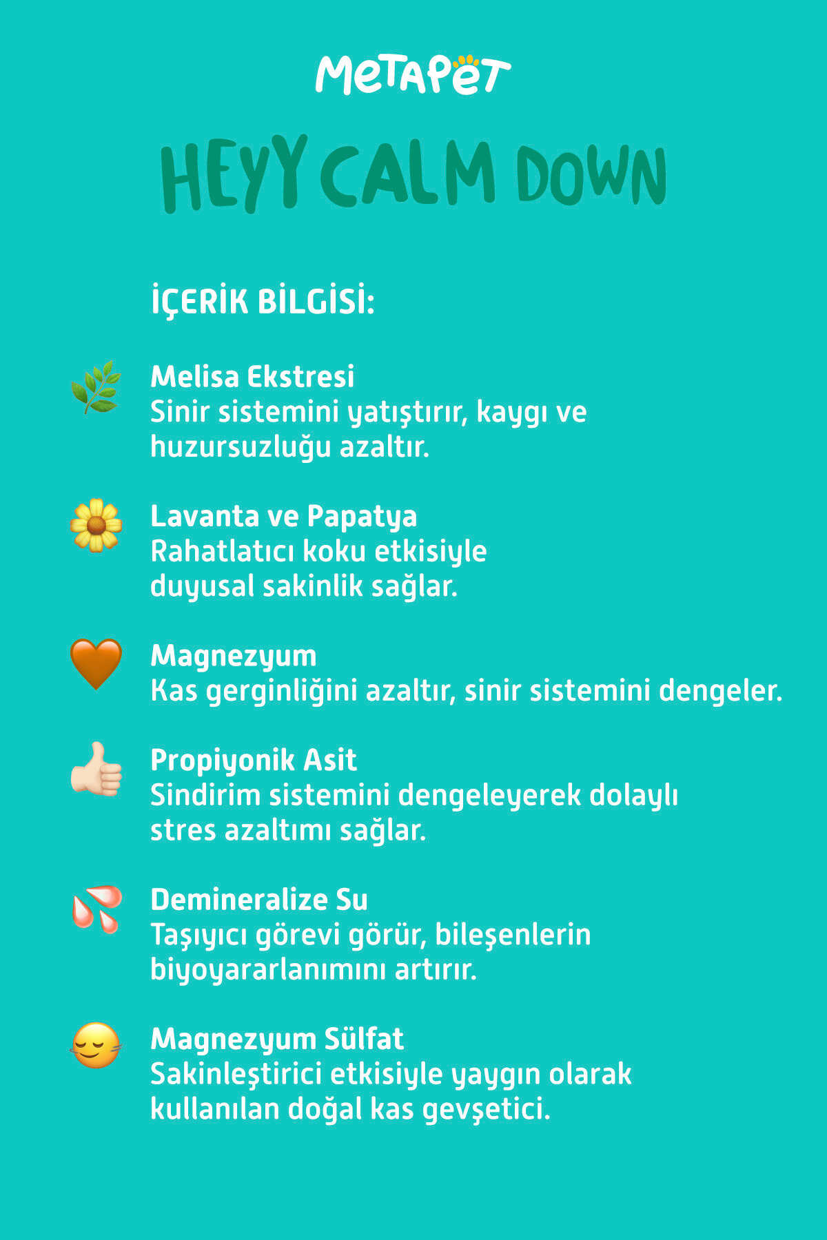 Köpekler için Sakinleştirici ve Rahatlatıcı Damla, Doğal Havlama Önleyici, Anti-Stres Vitaminleri  | SRC: Barcode: 8683941901050