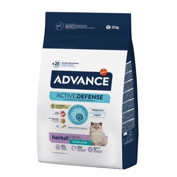 Advance Hairball Tüy Yumağı Önleyen Hindili Kısır Kedi Maması