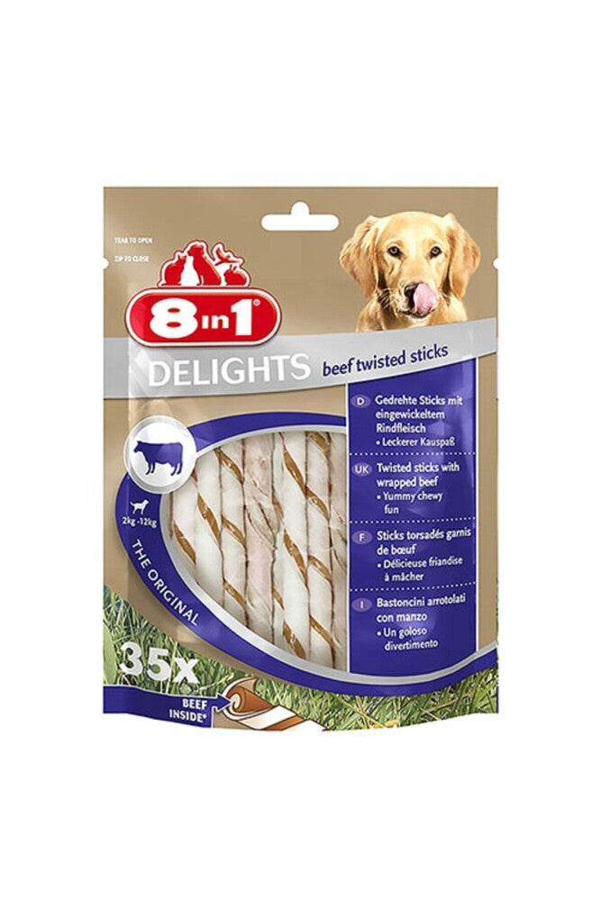 8in1 Delights Köpekler İçin Biftekli Ödül Çubuğu 190 GR  | SRC: Barcode: 4048422122623