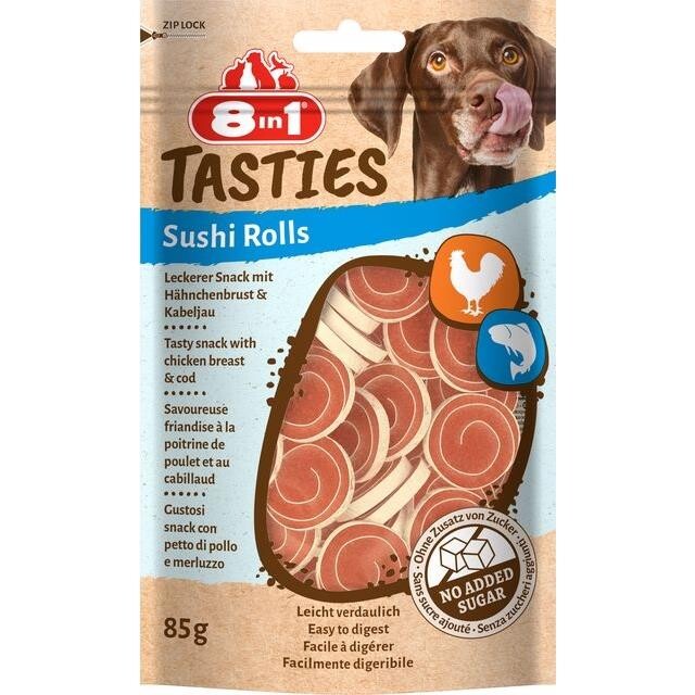 8in1 Tasties Tavuklu Ve Morina Balıklı Köpek Ödülü 85 GR  | SRC: Barcode: 4048422152729