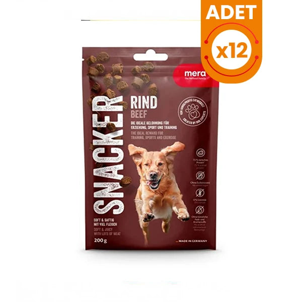 Mera Snacker Sığır Etli Yumuşak Köpek Ödülü Maması