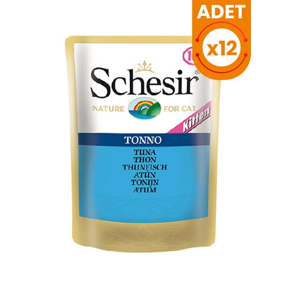 Schesir Tavuklu ve Levrekli Pouch Konserve Yetişkin Kedi Maması