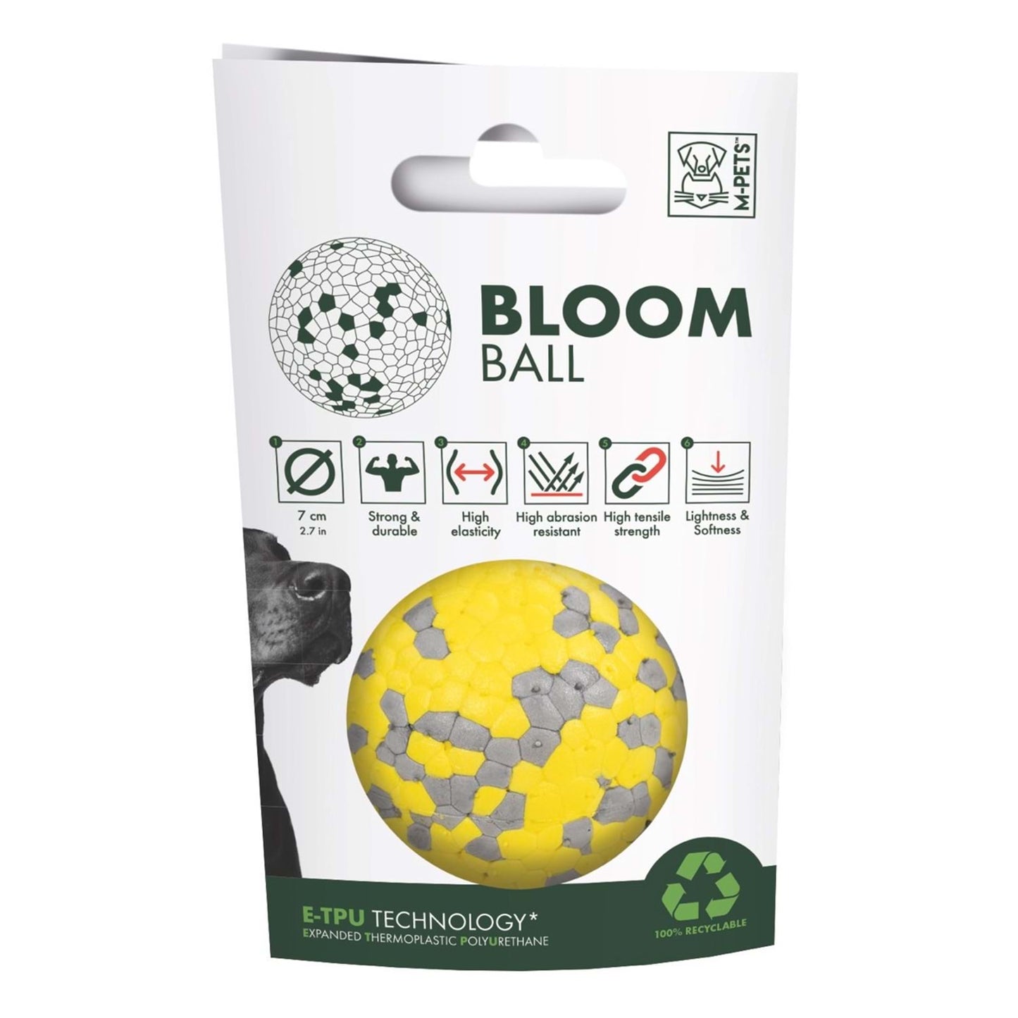 M-Pets Bloom Ball Parçalanmaz Top Köpek Oyuncağı