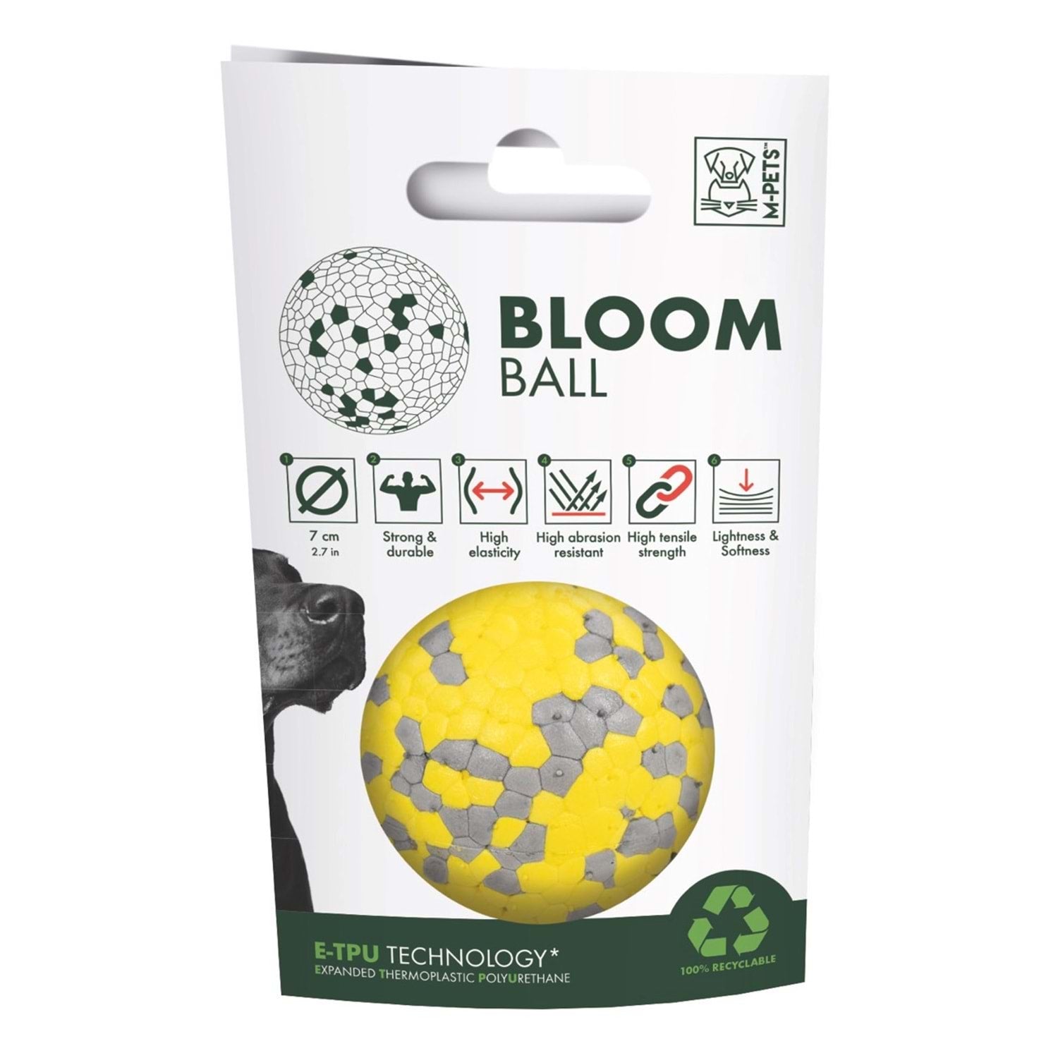 M-Pets Bloom Ball Parçalanmaz Top Köpek Oyuncağı