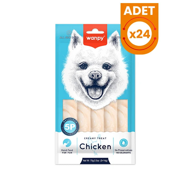 Wanpy Krema Tavuklu Sıvı Köpek Ödülü