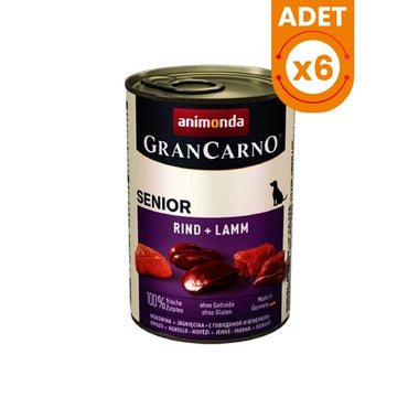 Animonda Gran Carno Senior Kuzu Etli Yaşlı Köpek Konservesi