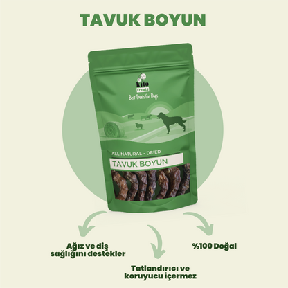 Tavuk Boyun Çiğnemelik Köpek Ödül Maması
