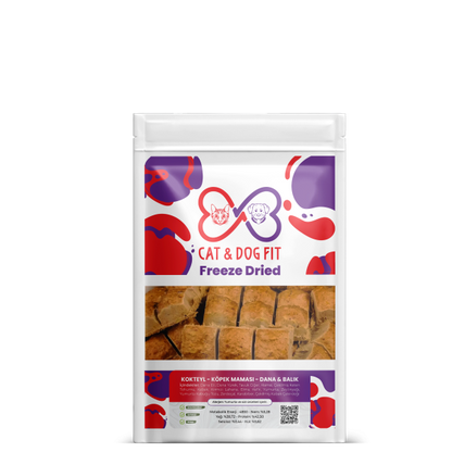 Freeze-Dried Kokteyl Köpek Maması Dana & Balık  | SRC: SKU: freeze-dried-kokteyl-kopek-mamasi-dana-&-balik