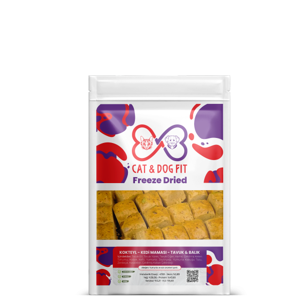 Freeze-Dried Kokteyl Kedi Maması Tavuk & Balık  | SRC: SKU: freeze-dried-kokteyl-kedi-mamasi-tavuk-&-balik