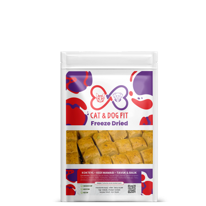 Freeze-Dried Kokteyl Kedi Maması Tavuk & Balık  | SRC: SKU: freeze-dried-kokteyl-kedi-mamasi-tavuk-&-balik
