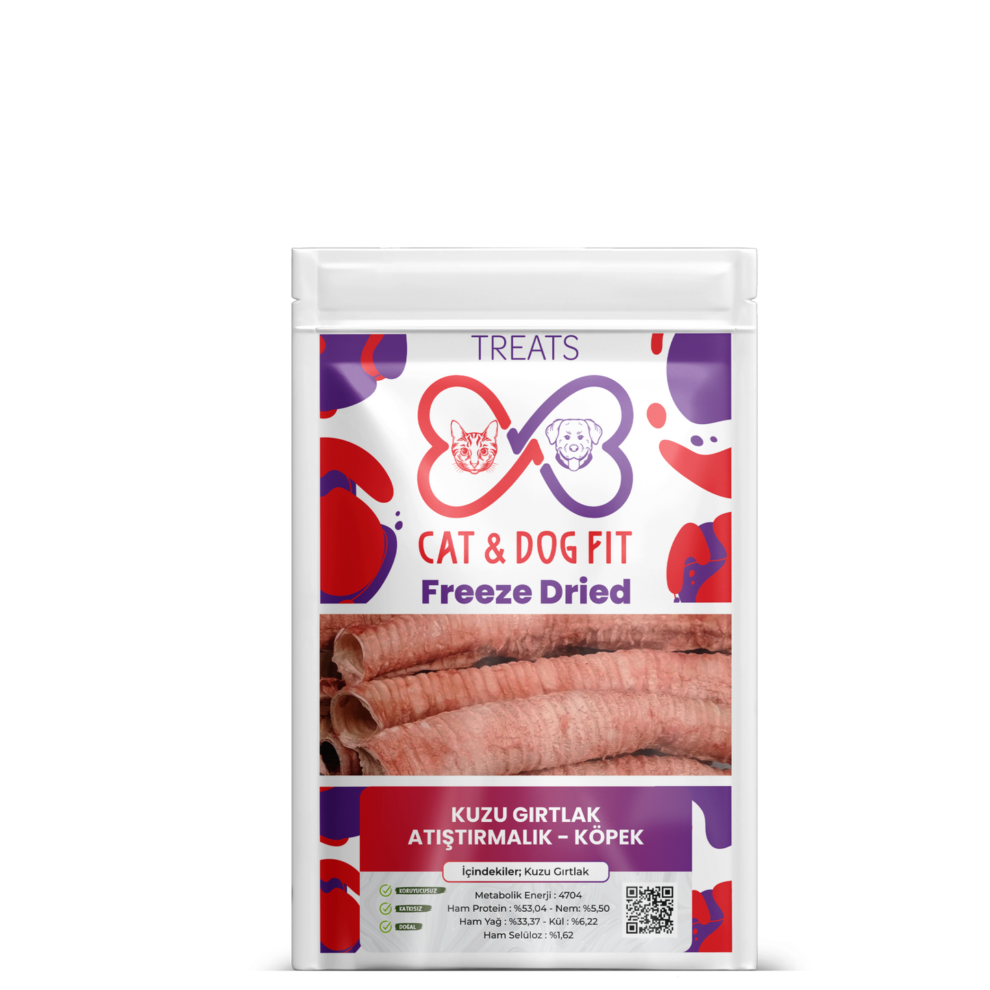 Freeze-Dried Kuzu Gırtlak Köpek Ödül Maması  | SRC: SKU: freeze-dried-kuzu-girtlak-kopek-odul-mamasi