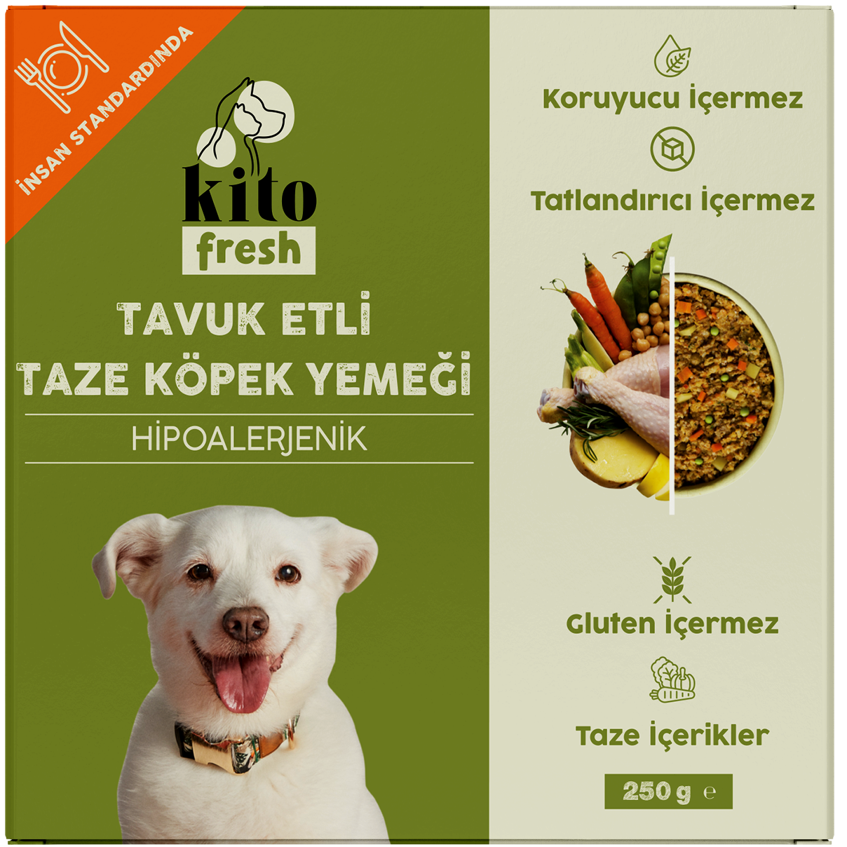 Tavuk Etli Köpek Yemeği