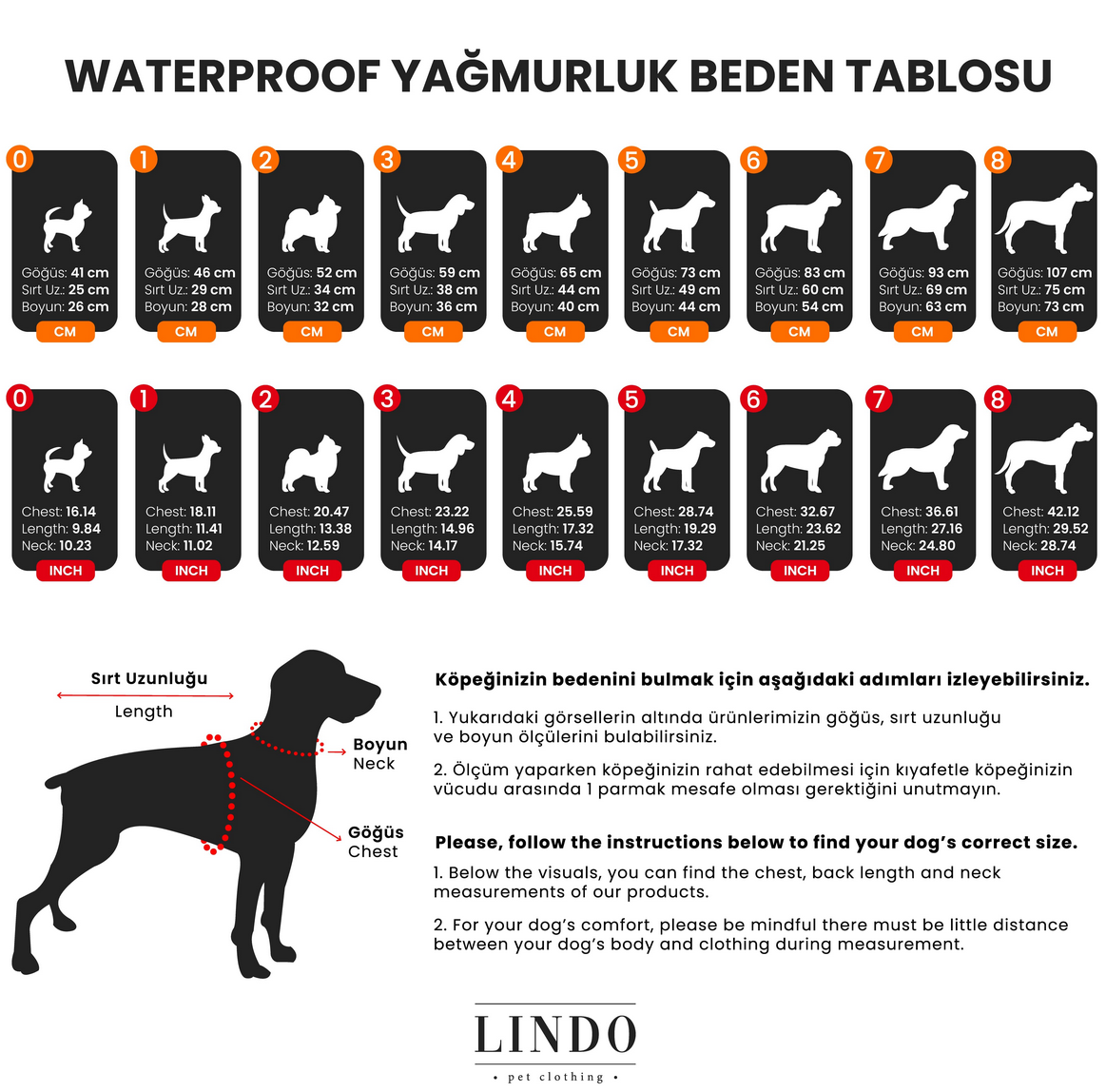 Aqua Black İçi Polarlı Su Geçirmez Köpek Yağmurluğu BEDEN 0  | SRC: Barcode: 8684438700408