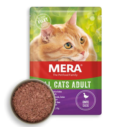 Mera Tahılsız Ördekli Pouch Yetişkin Konserve Kedi Maması