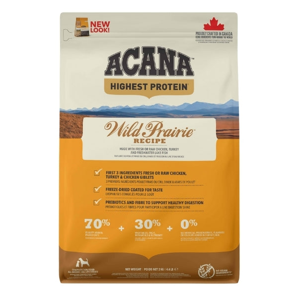 Acana Wild Prairie Tahılsız Tavuk ve Balıklı Yetişkin Köpek Maması