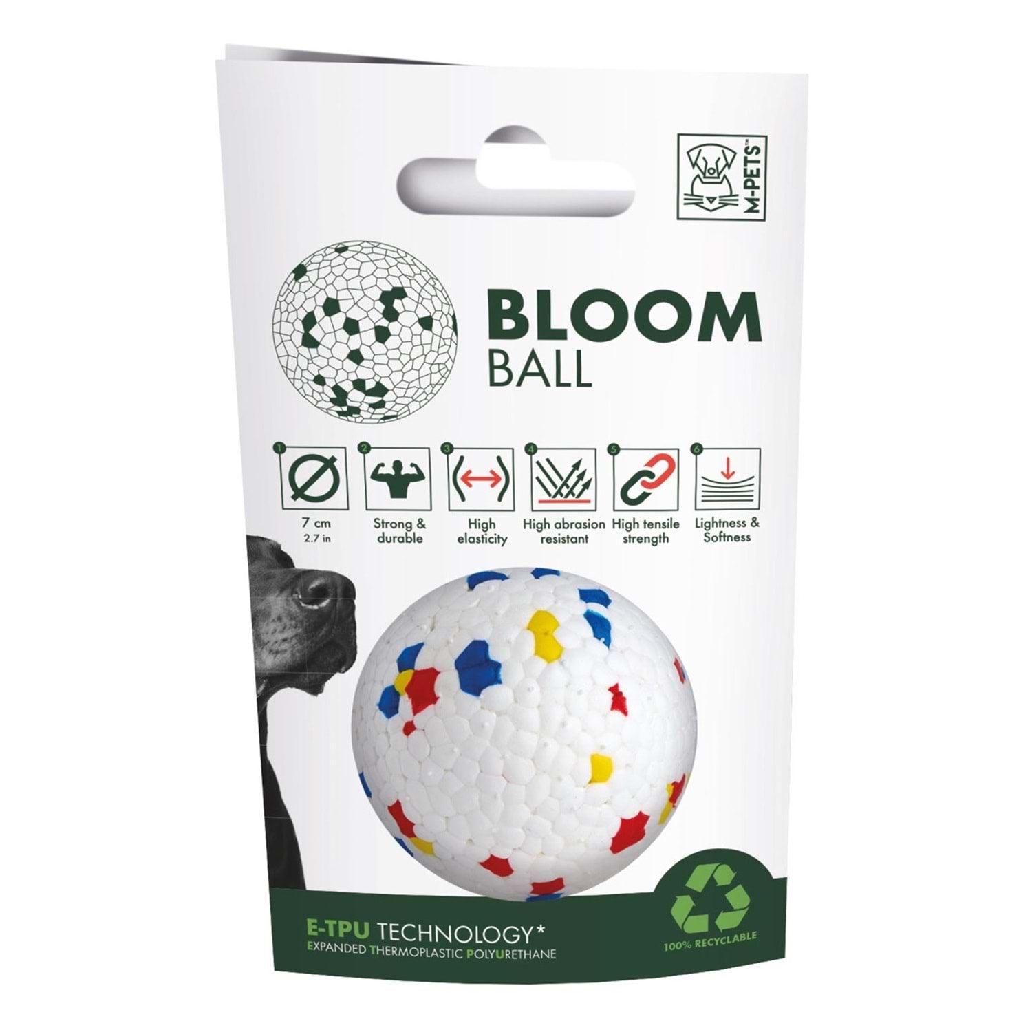 M-Pets Bloom Ball Parçalanmaz Top Köpek Oyuncağı