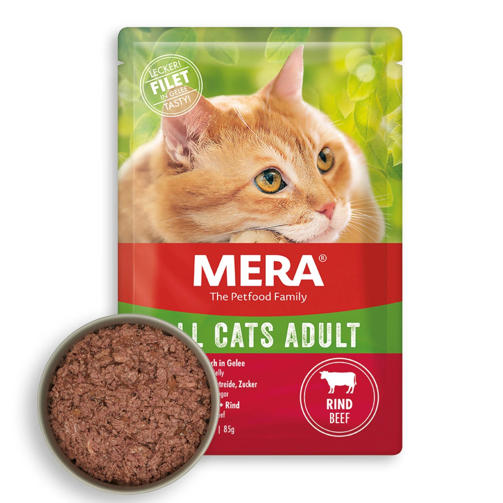 Mera Tahılsız Biftekli Pouch Yetişkin Konserve Kedi Maması