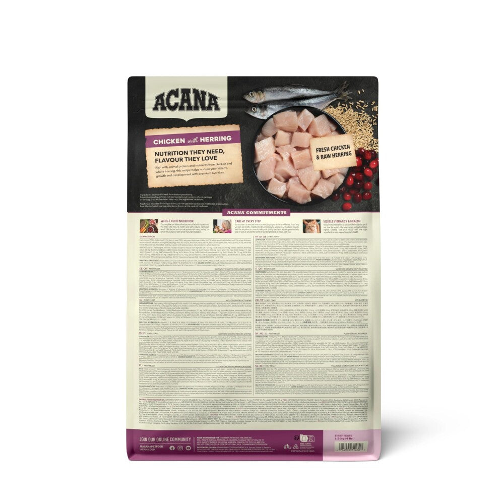 Acana First Feast Tavuklu Ve Balıklı Yavru Kedi Maması 1.8 KG  | SRC: Barcode: 064992714307