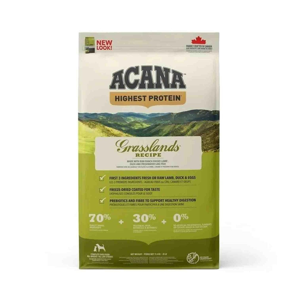 Acana Grasslands Kuzulu Ördekli Ve Balıklı Tahılsız Yetişkin Köpek Maması 11.4 KG  | SRC: Barcode: 064992542115
