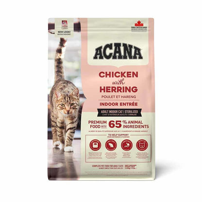 Acana Indoor Entree Tavuklu Ve Ringa Balıklı Kısırlaştırılmış Yetişkin Kedi Maması 1.8 KG  | SRC: Barcode: 64992714505
