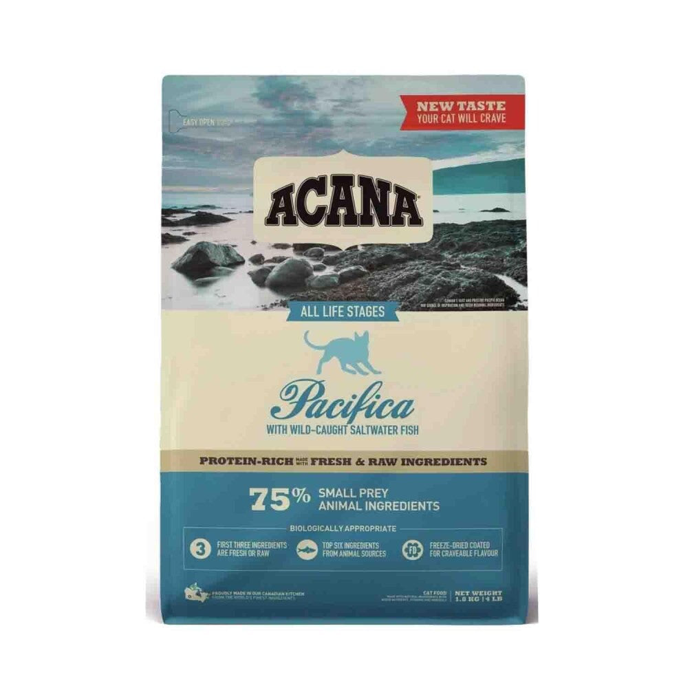 Acana Pacifica Balıklı Tahılsız Tüm Irk Ve Yaşam Evreleri İçin Kedi Maması 1.8 KG  | SRC: Barcode: 064992714642