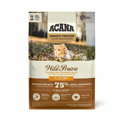 Acana Wild Prairie Tavuklu Ve Balıklı Tahılsız Tüm Irk Ve Yaşam Evreleri İçin Kedi Maması 4.5 KG  | SRC: Barcode: 064992714581
