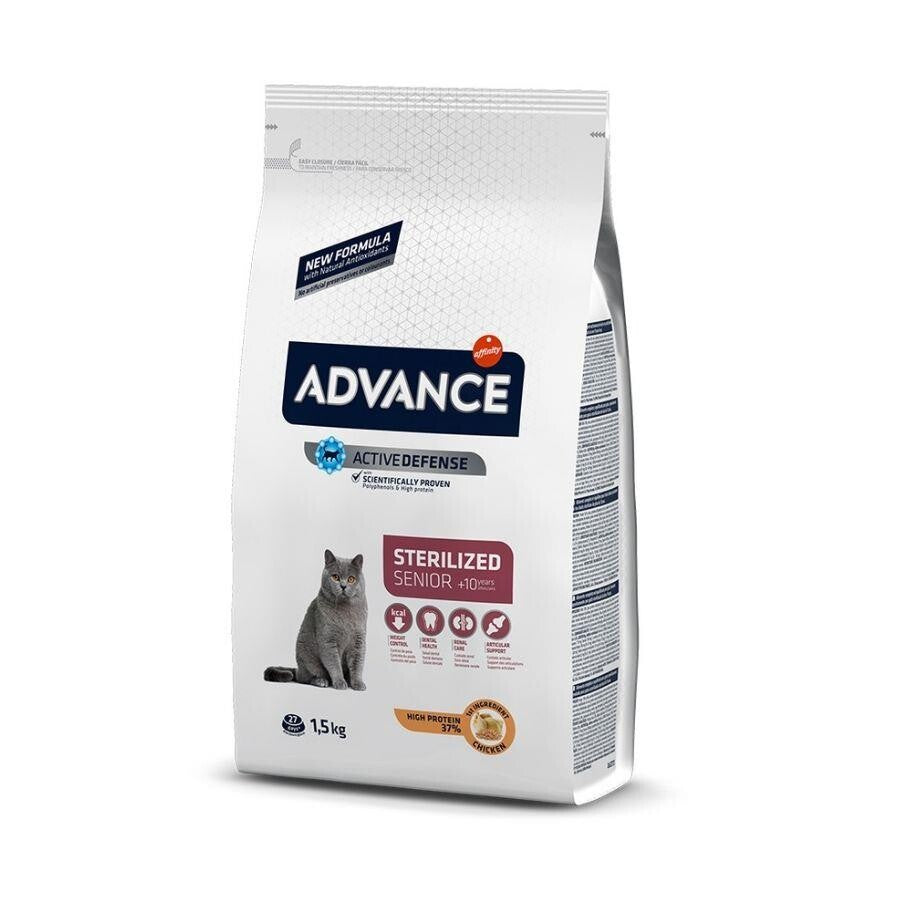 Advance Cat Sterilised Senior Kısırlaştırılmış 10 Yaş Üzeri Kedi Maması 1.5 KG  | SRC: Barcode: 8410650173917