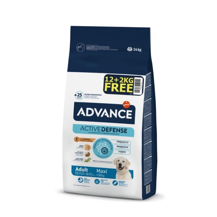 Advance Maxi Adult Büyük Irk Yetişkin Köpek Maması Hediyeli 12 KG + 2 KG  | SRC: Barcode: 8410650673950