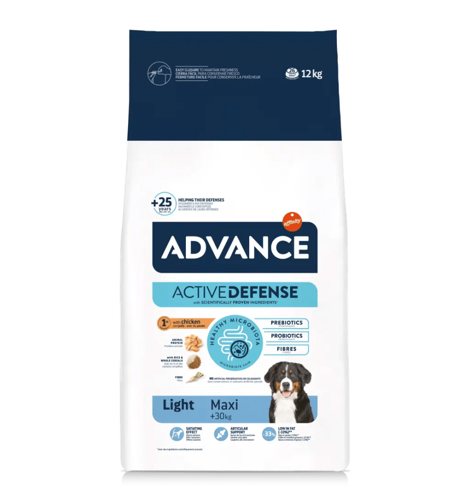 Advance Maxi Light Büyük Irk Diyet Yetişkin Köpek Maması 12 KG  | SRC: Barcode: 8410650582863