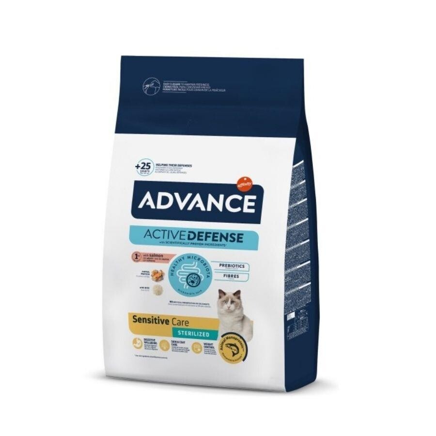 Advance Sensitive Somonlu Kısırlaştırılmış Yetişkin Kedi Maması Hediyeli 8 KG + 2 KG  | SRC: Barcode: 8410650692593