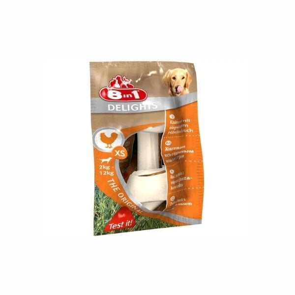 8in1 Delights Tavuk Etli Köpek Ödül Kemiği
