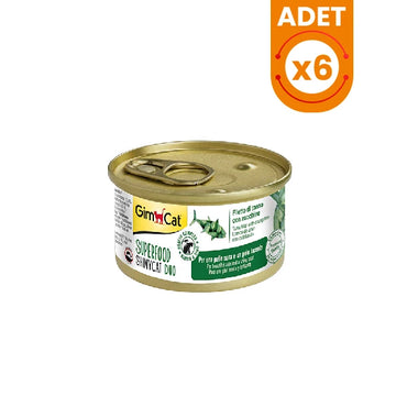 Gimcat Shinycat Kıyılmış Fileto Tuna ve Kabaklı Yetişkin Kedi Konserve Maması