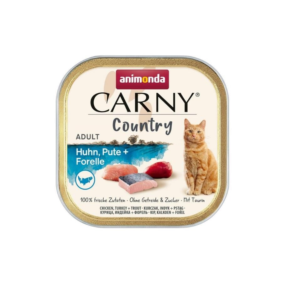 Animonda Carny Country Tavuklu Hindili Ve Alabalıklı Yetişkin Kedi Konservesi 100 GR  | SRC: Barcode: 4017721838450