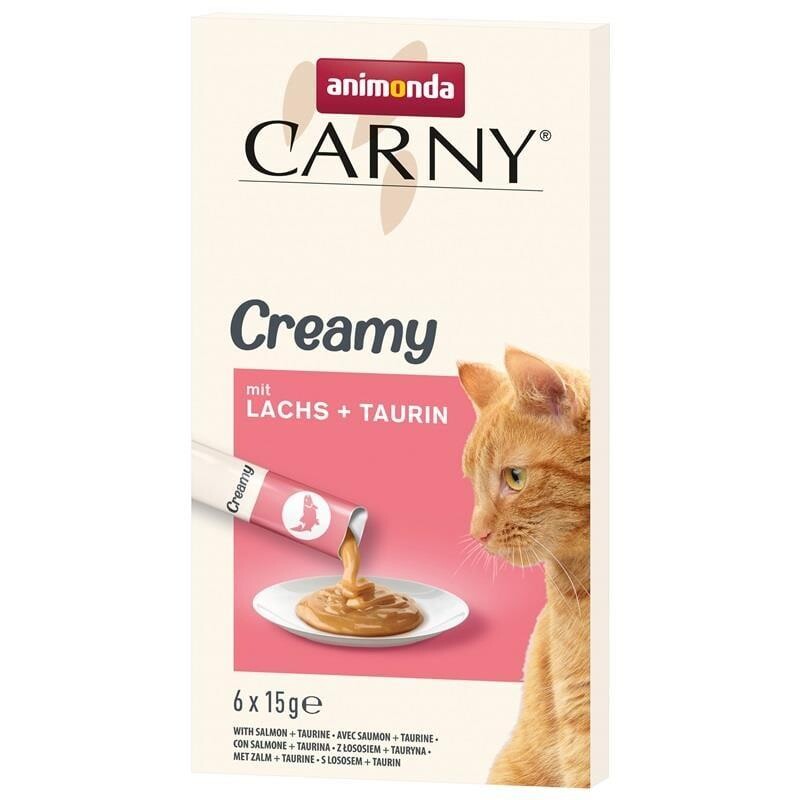 Animonda Snack Carny Somonlu & Taurinli Sıvı Krema Kedi Ödülü 6 X 15 GR  | SRC: Barcode: 4017721838672